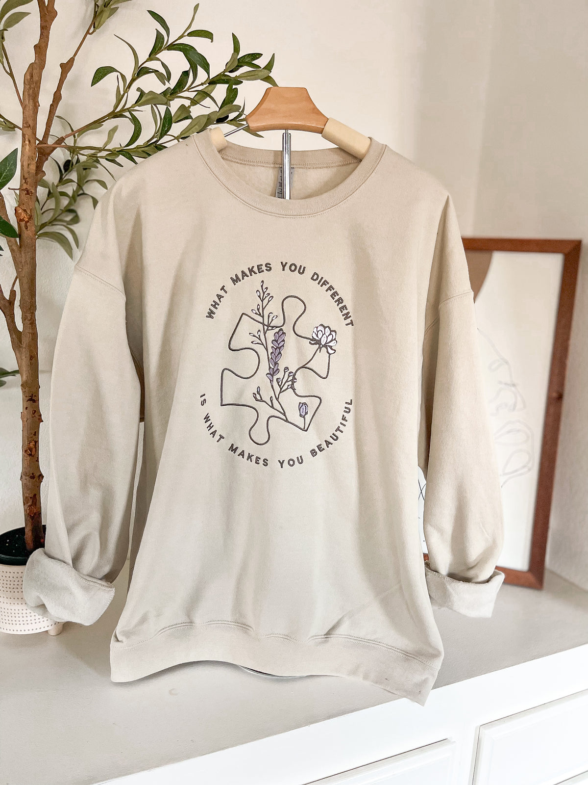 Beautiful Mind Embroidered Sweatshirt