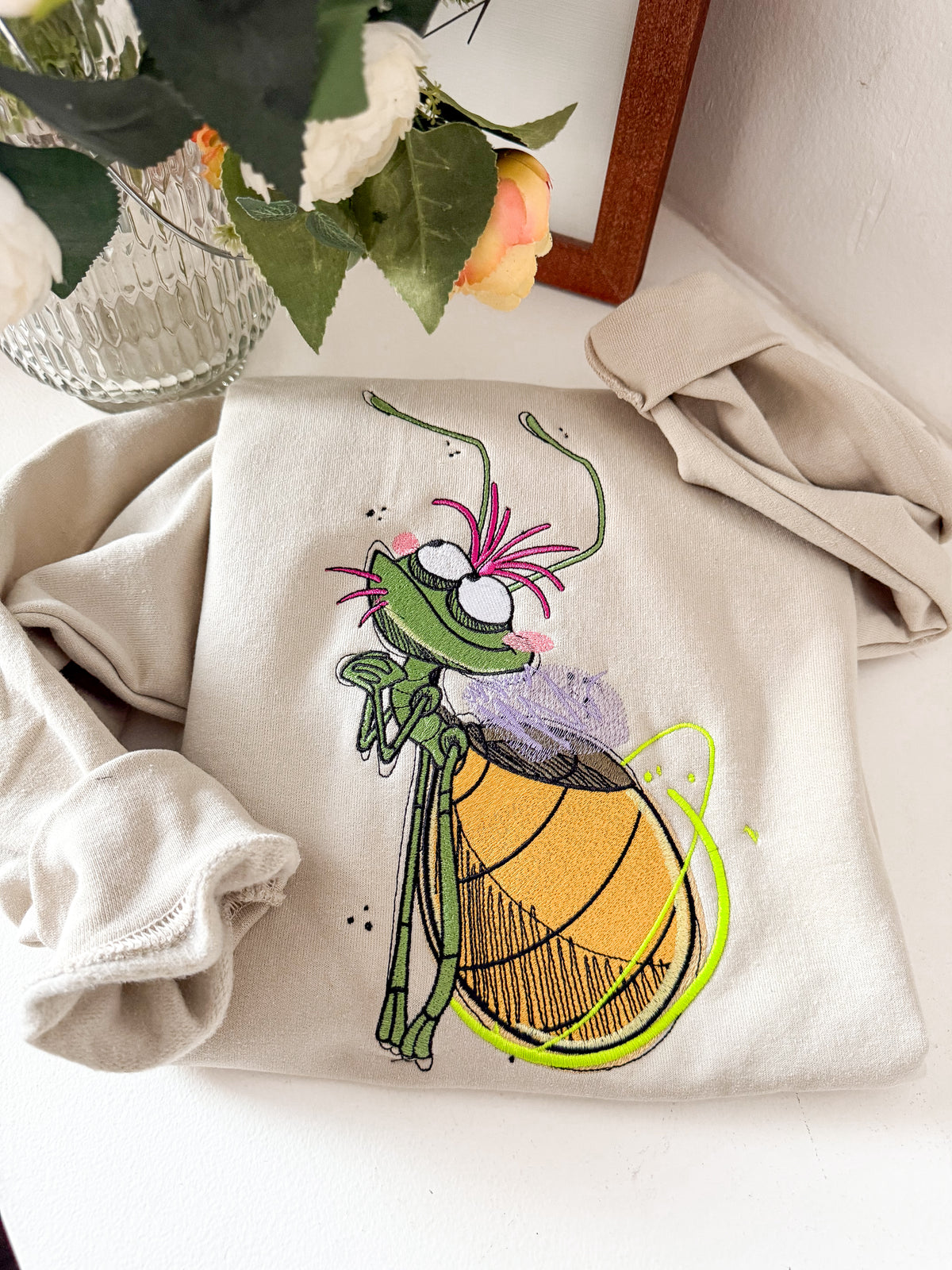 Ray Embroidered Adult Sweatshirt and T-Shirt