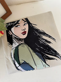 Mulan’s Portrait Adult Embroidered Sweatshirt and T-Shirt