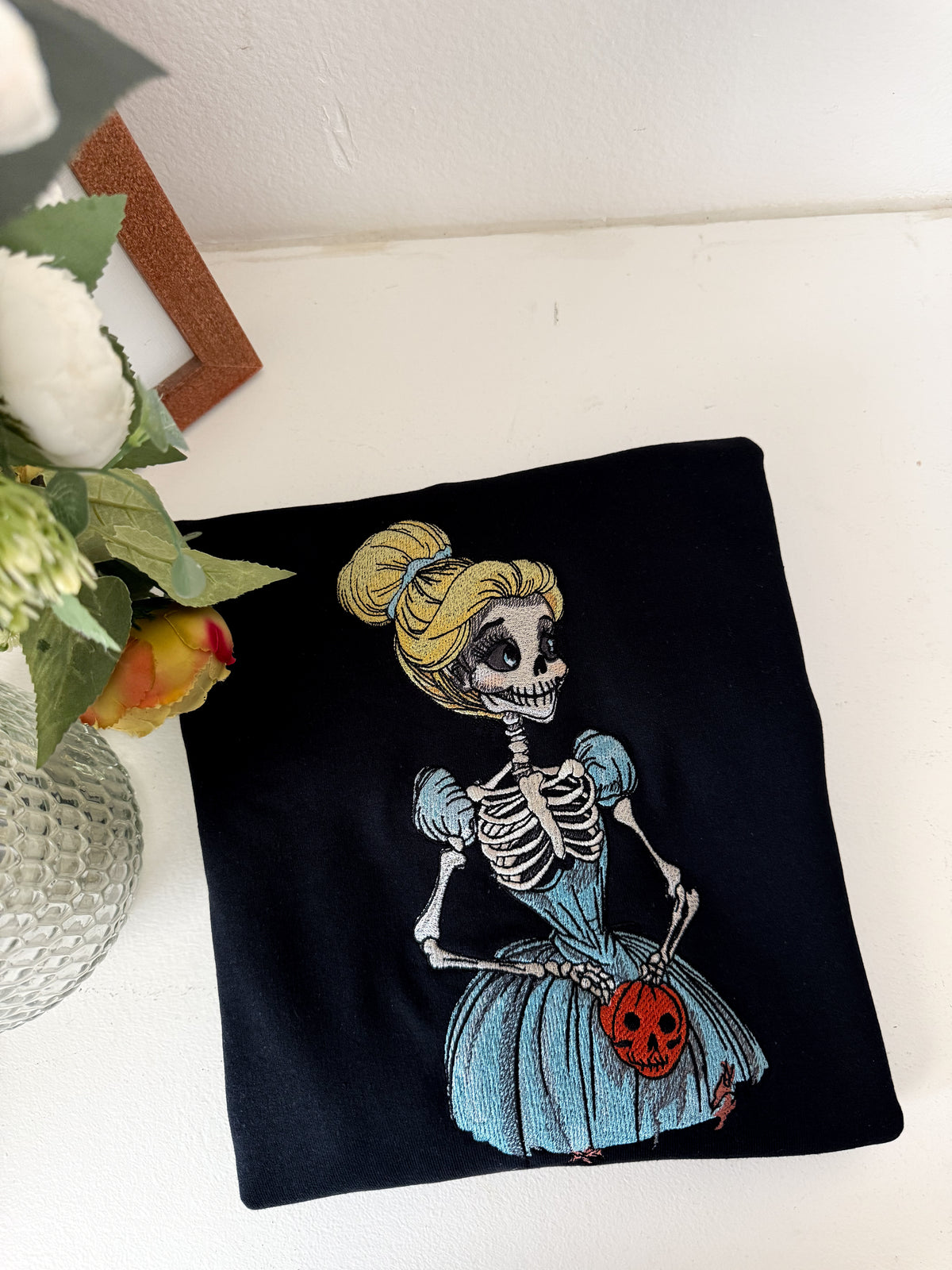 Spooky Cinderella Embroidered Adult Sweatshirt