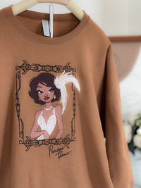 Tiana’s White Dress Embroidered Adult Sweatshirt