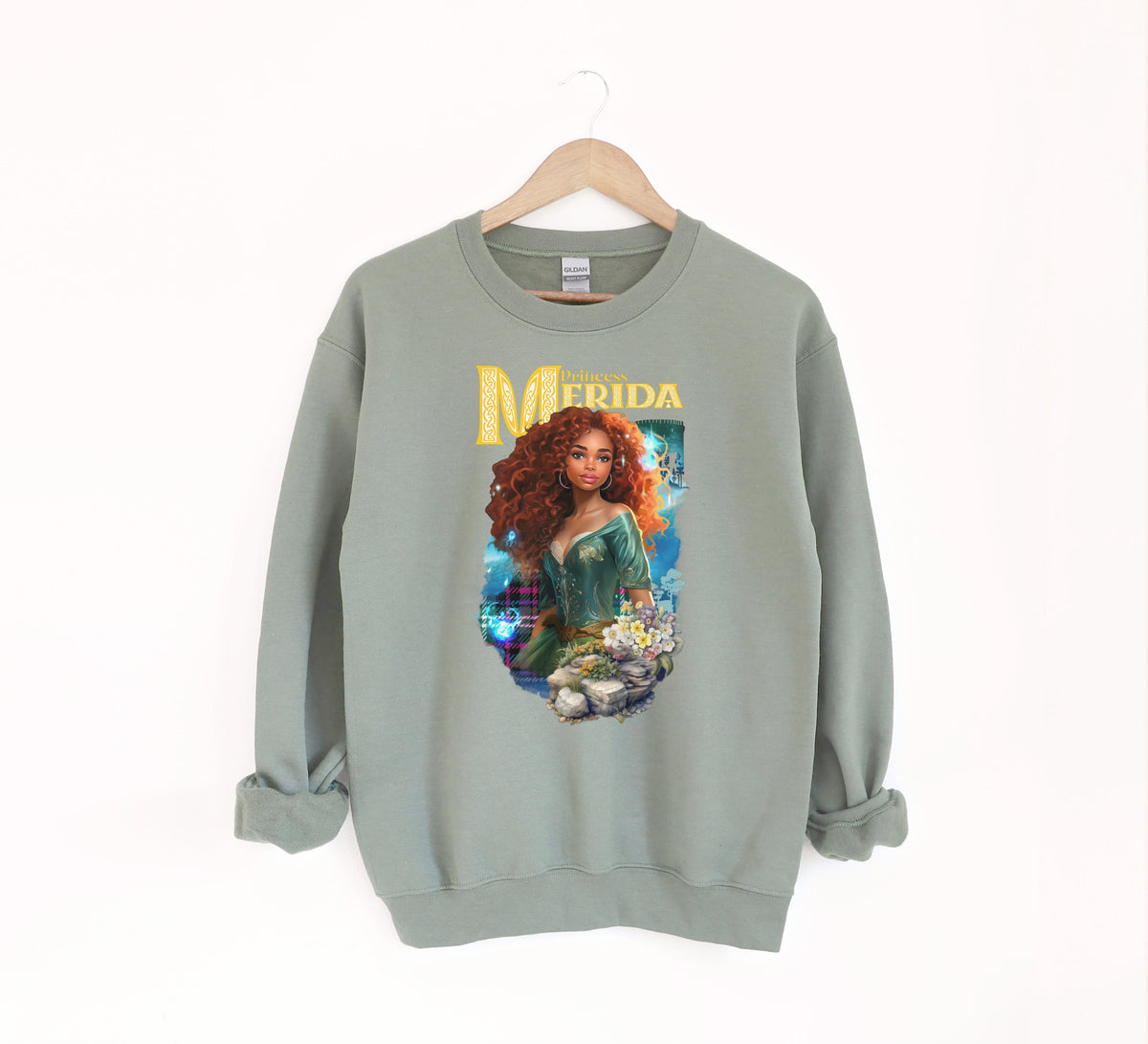 Merida The Brave Princess  Adult Sweatshirt