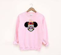 Pixi and Cass Coco Dia' de los Muertos Adult Sweatshirt