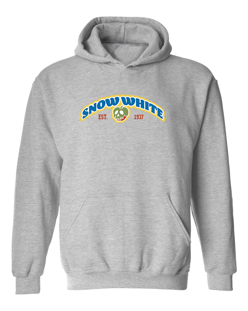 Snow White Colligate Adult Hoodie