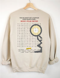 Word Search Pixar Edition -  Adult Sweatshirt