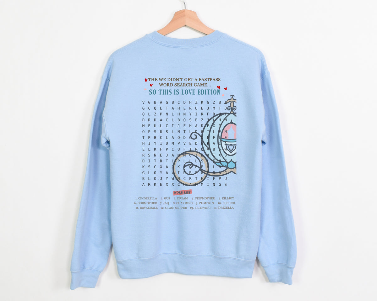 Word Search This Is Love Edition -  Adult Sweatshirt