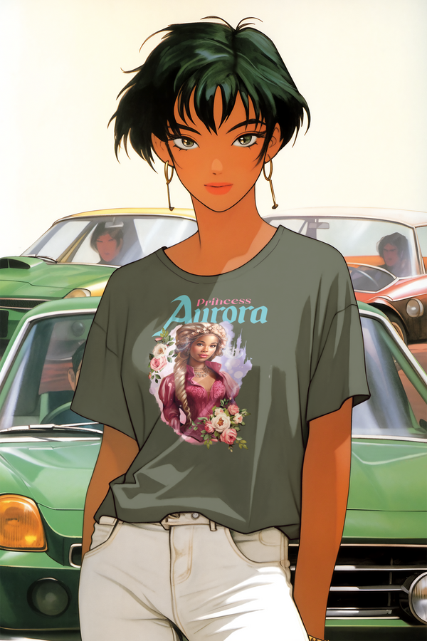 Aurora The Rose Princess  Adult T-Shirt